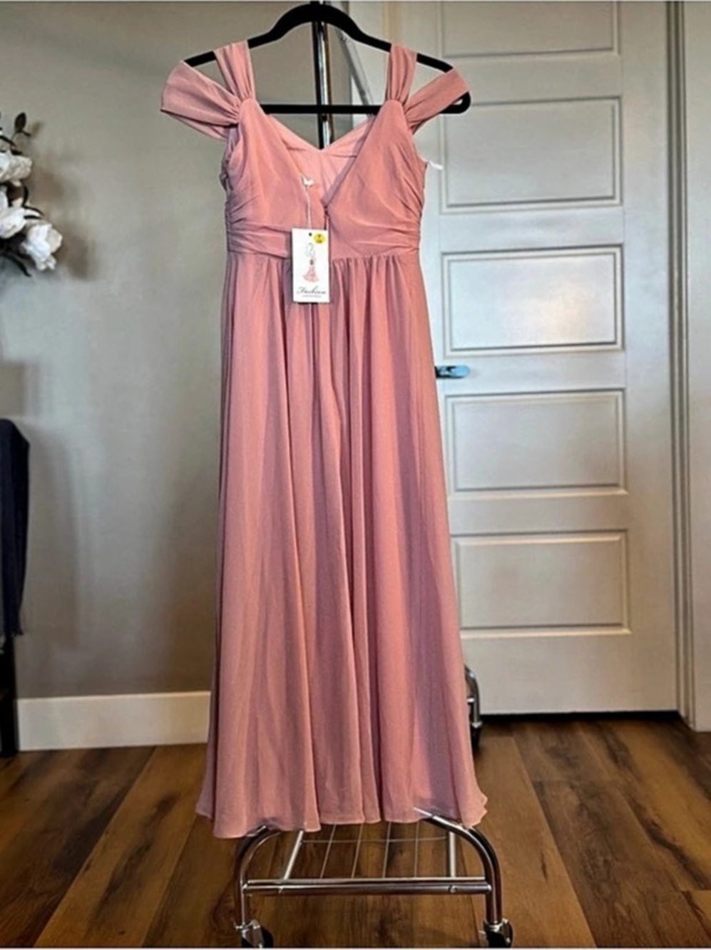 Cinderella Couture Maxi Dress in Pink NWT